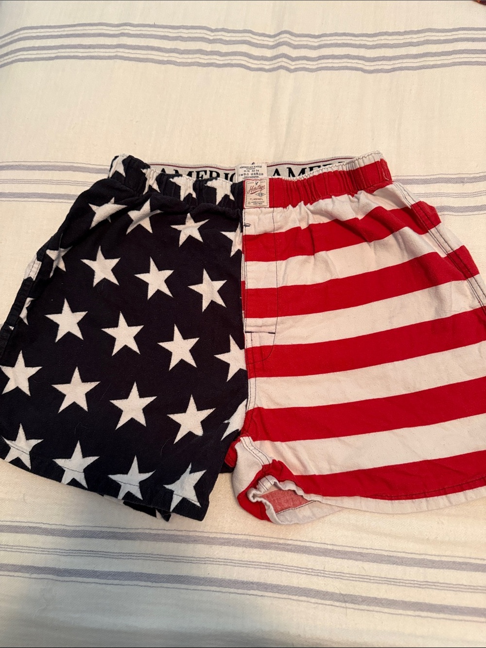 American Eagle Outfitters Men's Stars & Stripes Boxers - Red, White & Blue